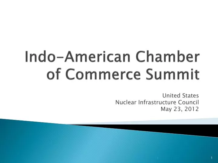 indo american chamber of commerce summit