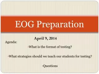 EOG Preparation