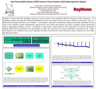 Joint Polar Satellite System (JPSS) Common Ground System (CGS) Rapid Algorithm Updates