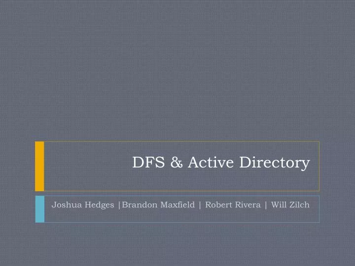 dfs active directory