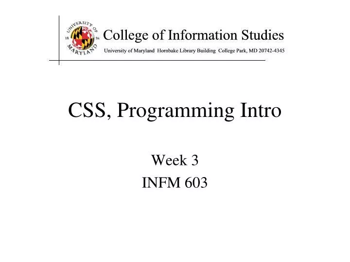 css programming intro