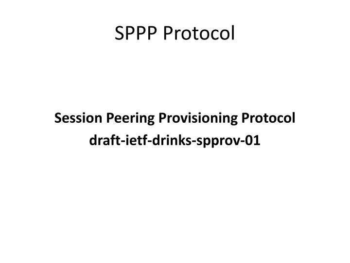 sppp protocol