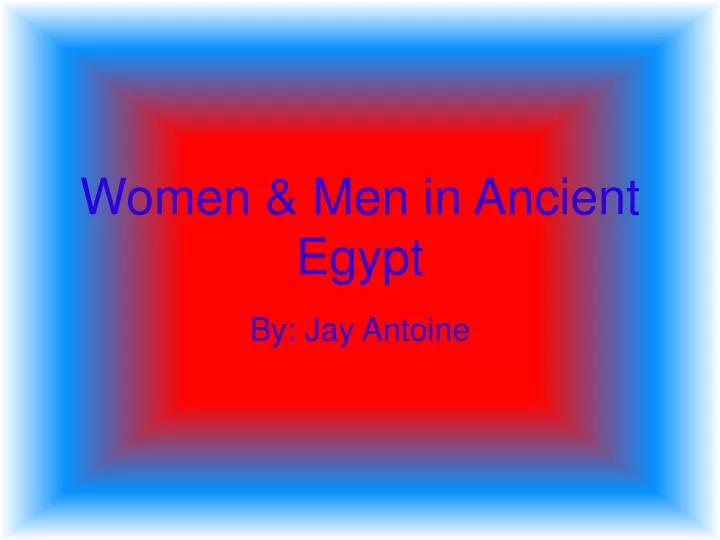 women men in ancient egypt