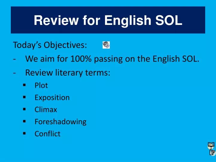 review for english sol