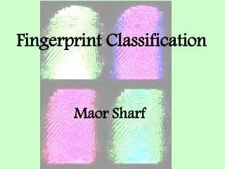 Fingerprint Classification