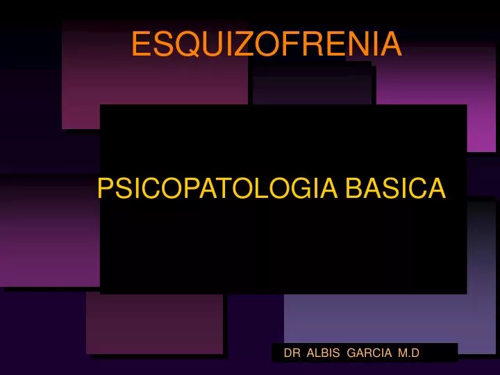 esquizofrenia