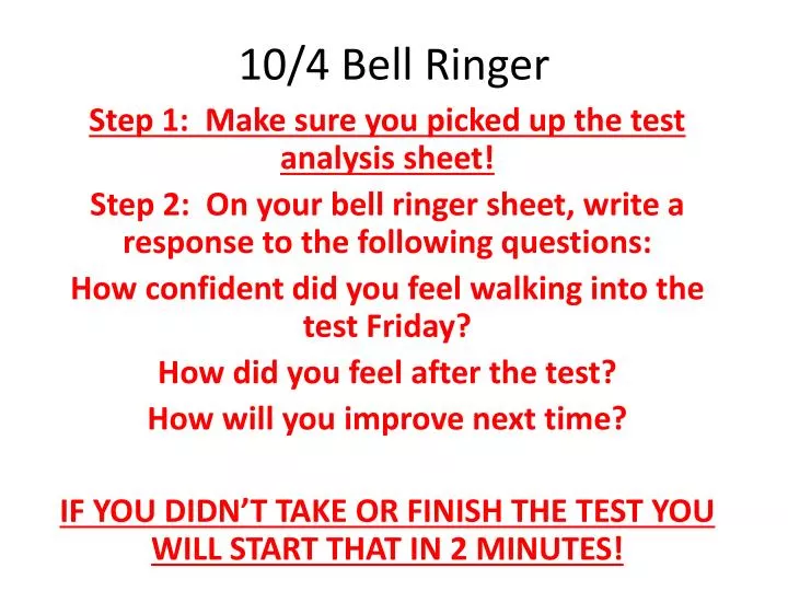 10 4 bell ringer