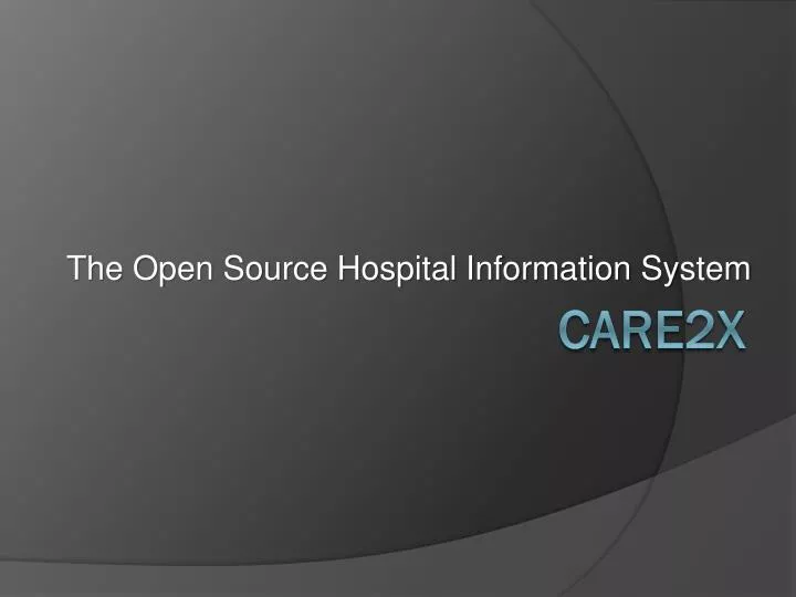 the open source hospital information system