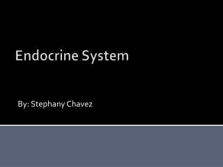 Endocrine System