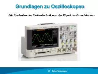 grundlagen zu oszilloskopen
