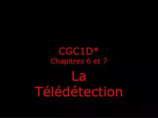 cgc1d chapitres 6 et 7