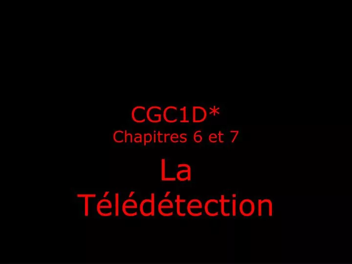 cgc1d chapitres 6 et 7