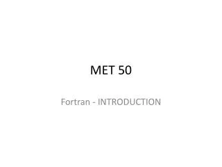 MET 50