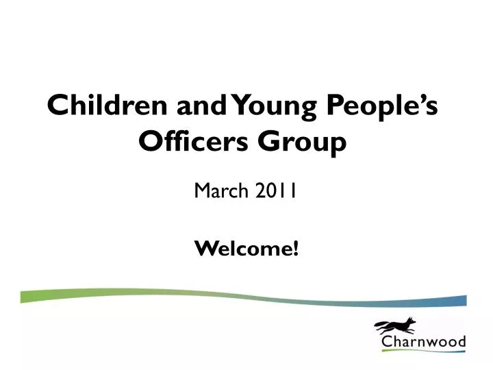 children and young people s officers group