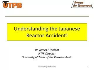 Understanding the Japanese Reactor Accident!