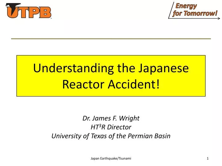 understanding the japanese reactor accident