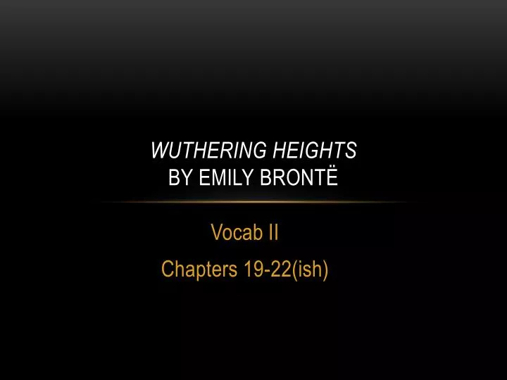 wuthering heights by emily bront