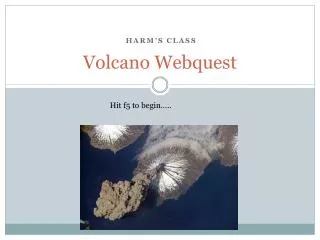 Volcano Webquest