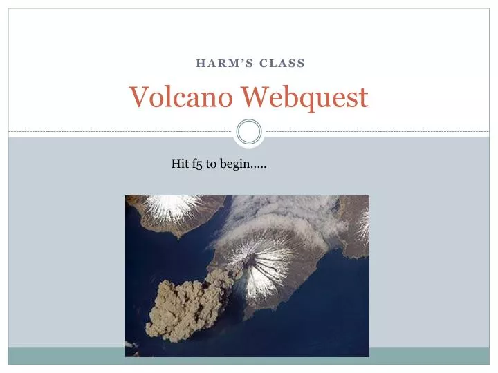 volcano webquest