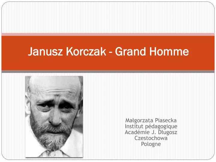 janusz korczak grand h omme