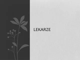 lekarze