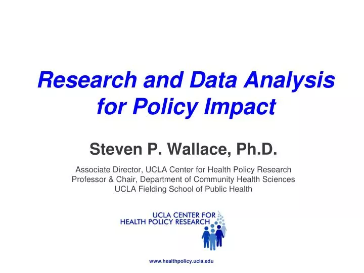 research and data analysis for policy impact