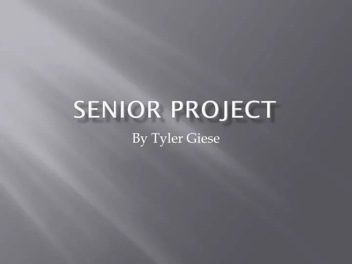 senior project