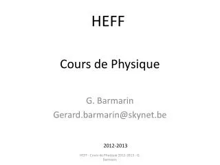 cours de physique