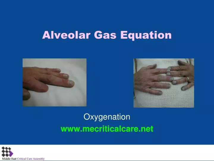 alveolar gas equation