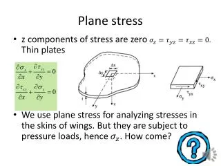 Plane stress