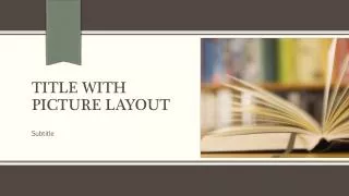 title with picture layout