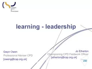 learning - leadership