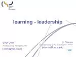 learning - leadership - slide 1
