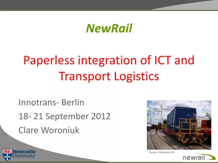 newrail paperless integration of ict and transport logistics