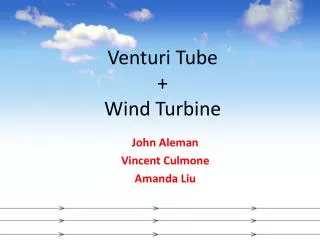 Venturi Tube + Wind Turbine