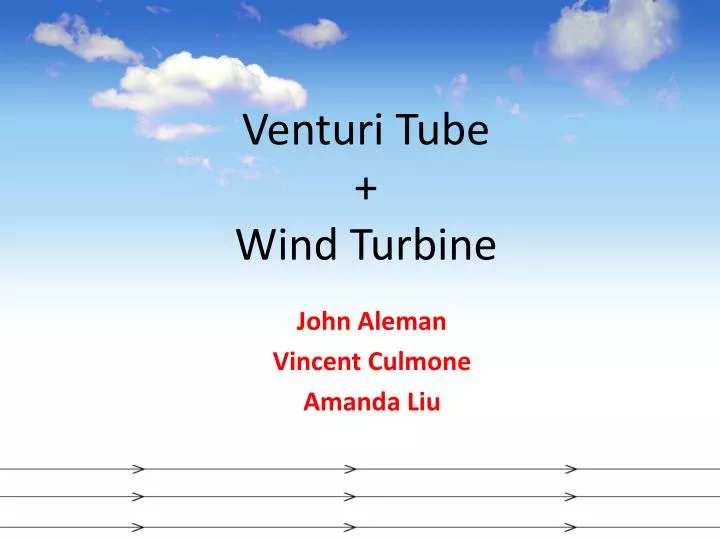 venturi tube wind turbine