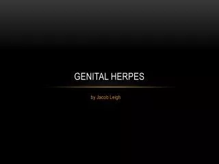 Genital herpes