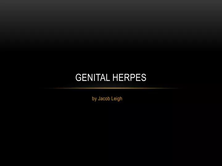 genital herpes