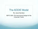 The ADDIE Model - slide 1