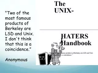 Basics of the Unix/Linux Environment