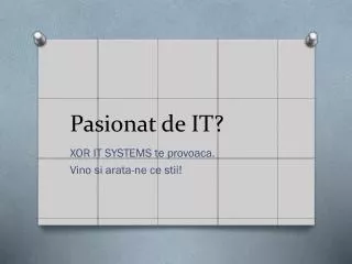 pasionat de it
