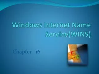 Windows Internet Name Service(WINS)