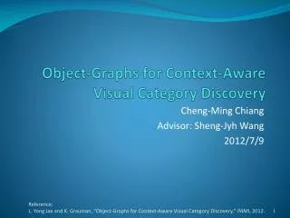 Object-Graphs for Context-Aware Visual Category Discovery
