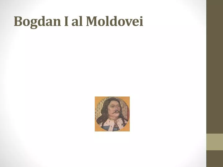bogdan i al moldovei
