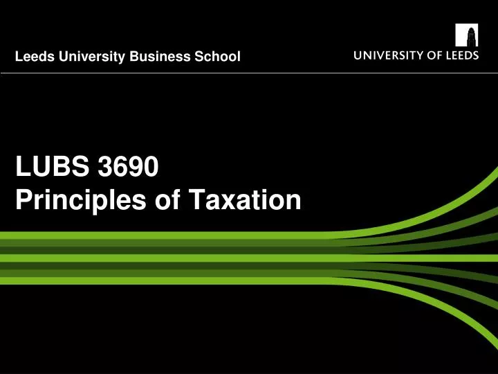 lubs 3690 principles of taxation