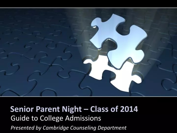 senior parent night class of 2014