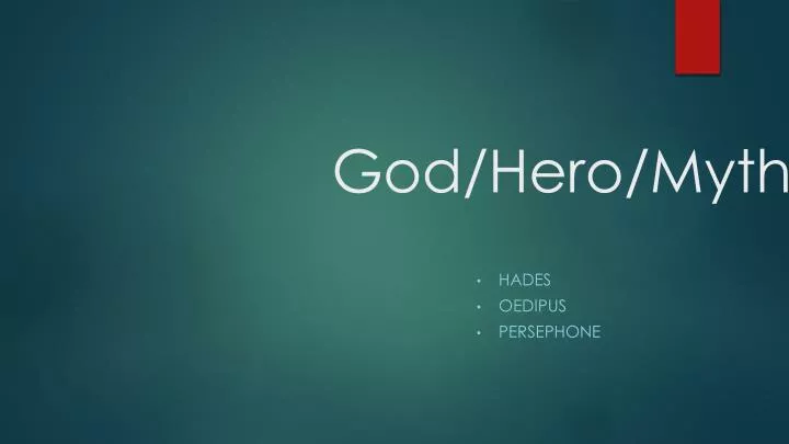 god hero myth
