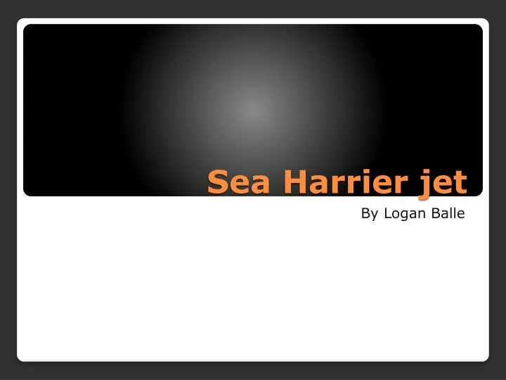 sea harrier jet