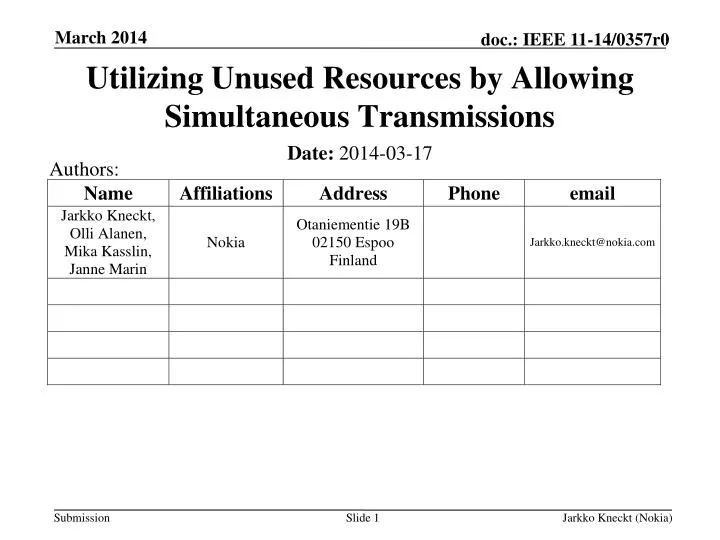utilizing unused resources by allowing simultaneous transmissions