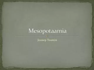Mesopotaamia